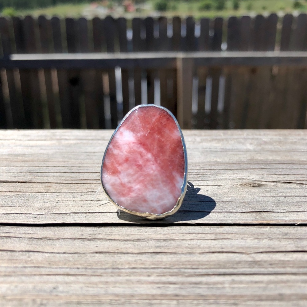 Charlene K adjustable strawberry swirl ring